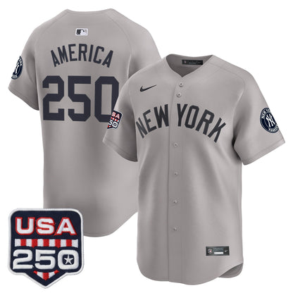 Men's New York Yankees 250America Patch Vapor Premier Limited Jersey - All Stitched