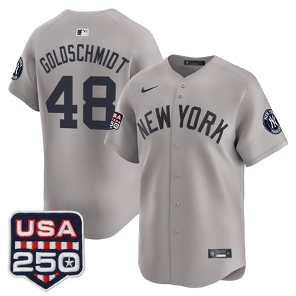 Men's New York Yankees 250America Patch Vapor Premier Limited Jersey - All Stitched