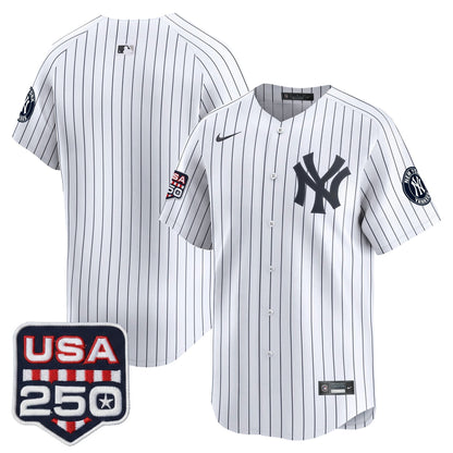 Men's New York Yankees 250America Patch Vapor Premier Limited Jersey - All Stitched