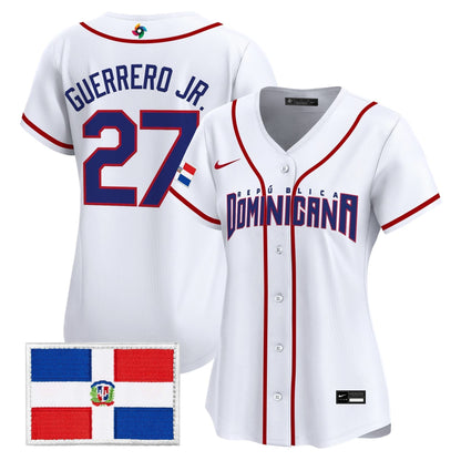 Women's Team Dominican Republic World Baseball Classic Vapor Premier Jersey - 2026 Roster - All Stitched
