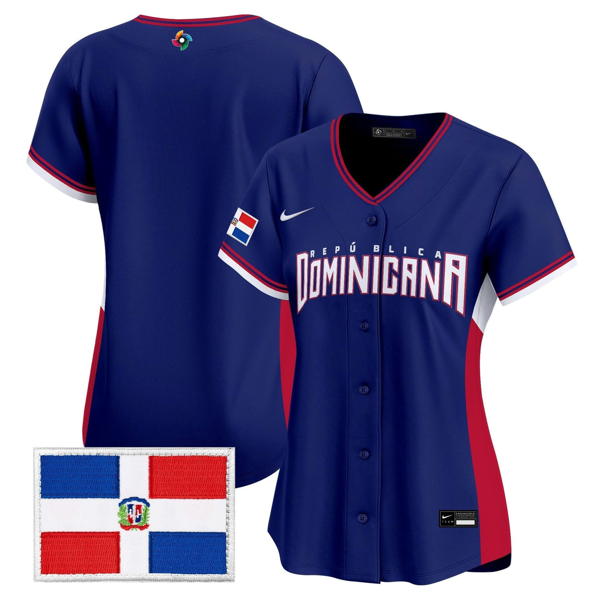 Women's Team Dominican Republic World Baseball Classic Vapor Premier Jersey - 2026 Roster - All Stitched