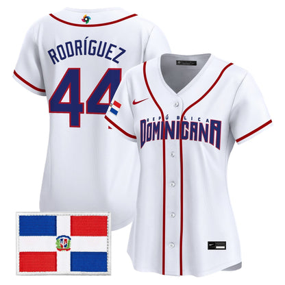 Women's Team Dominican Republic World Baseball Classic Vapor Premier Jersey - 2026 Roster - All Stitched