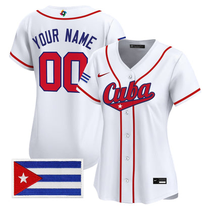 Team Cuba World Baseball Classic Vapor Premier Custom Jersey - 2026 Roster - All Stitched