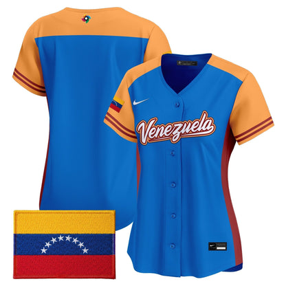 Women's Team Venezuela World Baseball Classic Vapor Premier Jersey - 2026 Roster - All Stitched