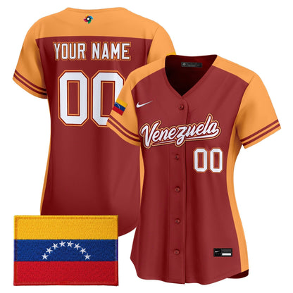 Team Venezuela World Baseball Classic Vapor Premier Custom Jersey - 2026 Roster - All Stitched