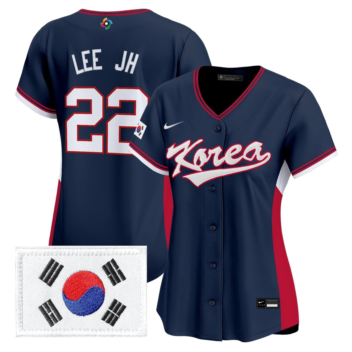 Women's Team Korea 2026 World Baseball Classic Vapor Premier Jersey - All Stitched