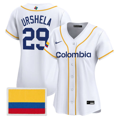 Women's Team Colombia 2026 World Baseball Classic Vapor Premier Jersey - All Stitched