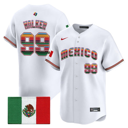 Men's Team Mexico World Baseball Classic "Serape Edition" Vapor Premier Jersey - 2026 Roster - All Stitched
