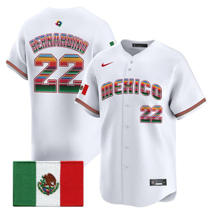 Men's Team Mexico World Baseball Classic "Serape Edition" Vapor Premier Jersey - 2026 Roster - All Stitched