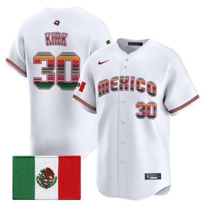 Men's Team Mexico World Baseball Classic "Serape Edition" Vapor Premier Jersey - 2026 Roster - All Stitched