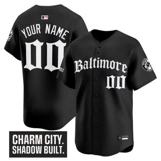 Baltimore Orioles 'Gothic Harbor Edition' Vapor Premier Limited Custom Jersey - All Stitched