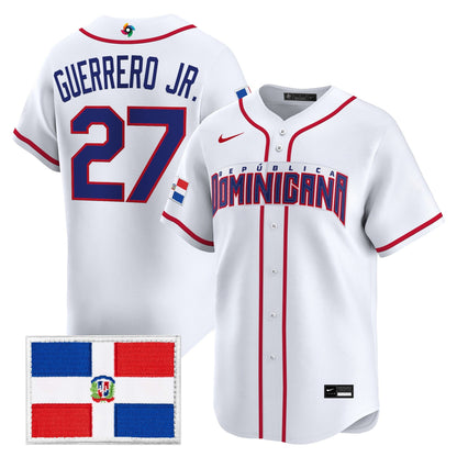 Men's Team Dominican Republic World Baseball Classic Vapor Premier Jersey - All Stitched