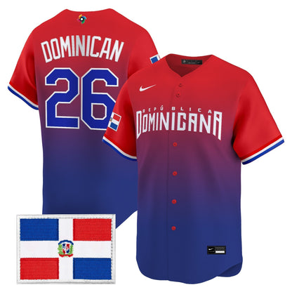Men's Team Dominican Republic World Baseball Classic Vapor Premier Jersey - All Stitched
