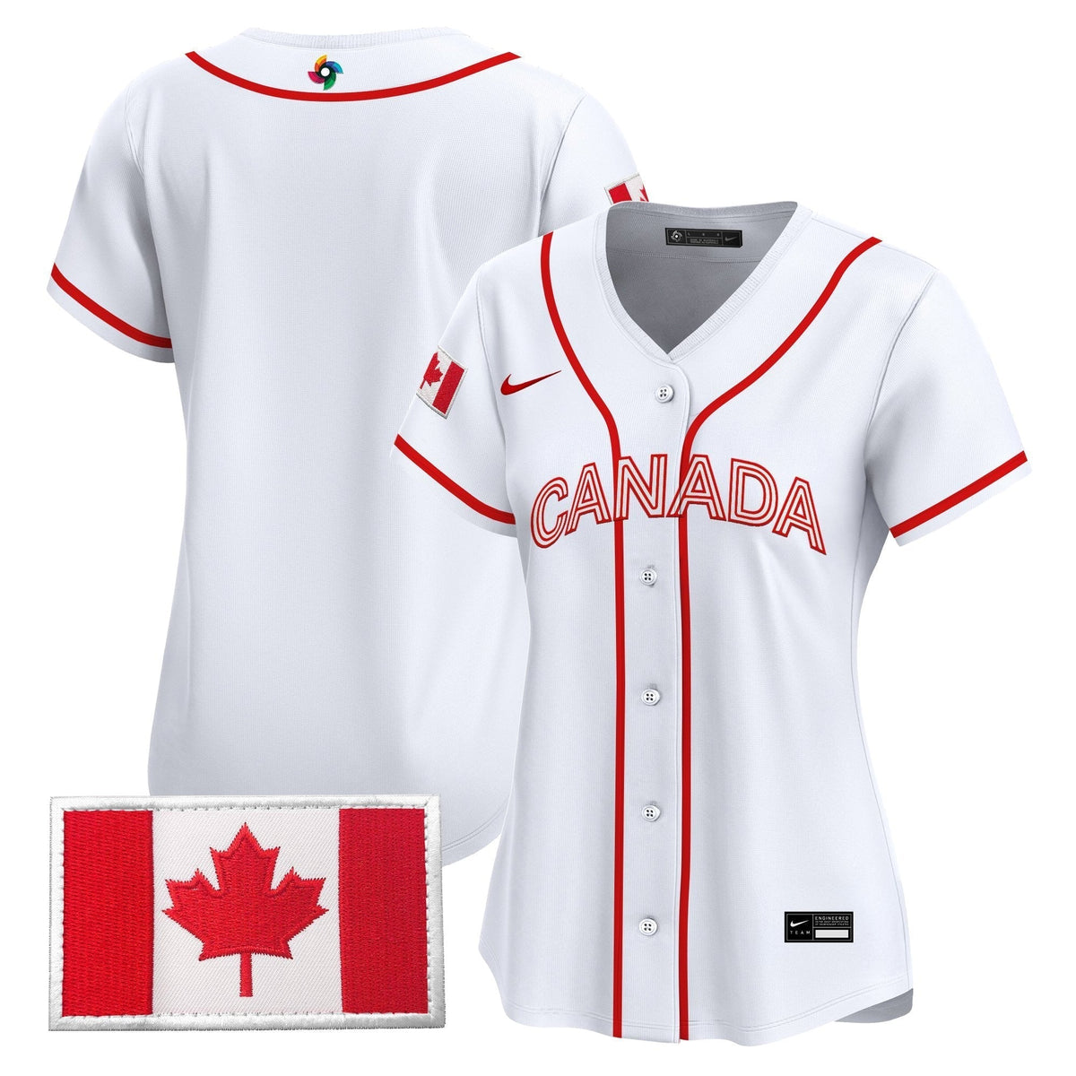 Women's Team Canada World Baseball Classic Vapor Premier Jersey - All Stitched