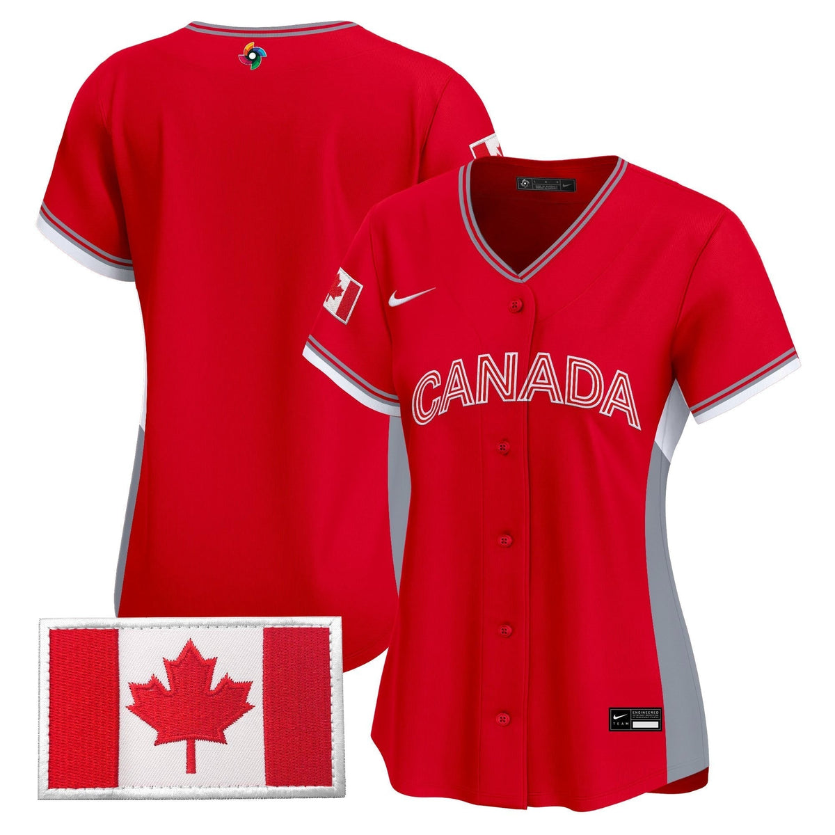 Women's Team Canada World Baseball Classic Vapor Premier Jersey - All Stitched