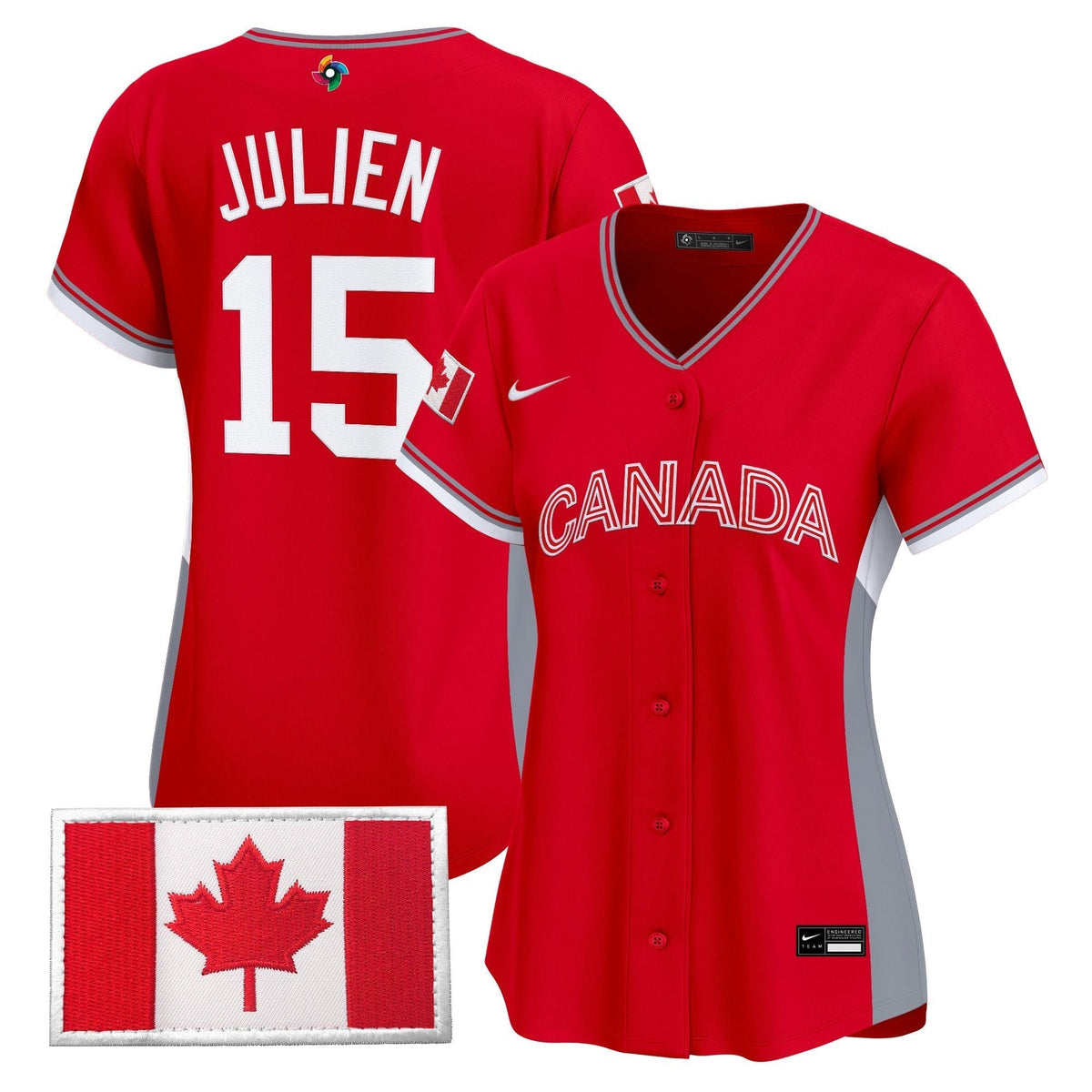 Women's Team Canada World Baseball Classic Vapor Premier Jersey - All Stitched