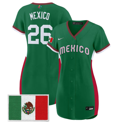 Women's Team Mexico World Baseball Classic Baseball Dress - All Stitched