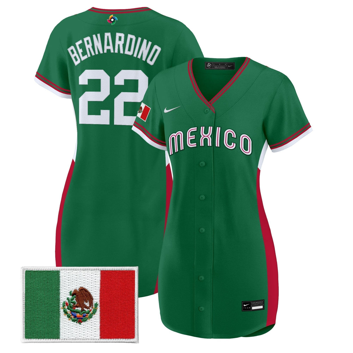 Women's Team Mexico World Baseball Classic Baseball Dress - All Stitched