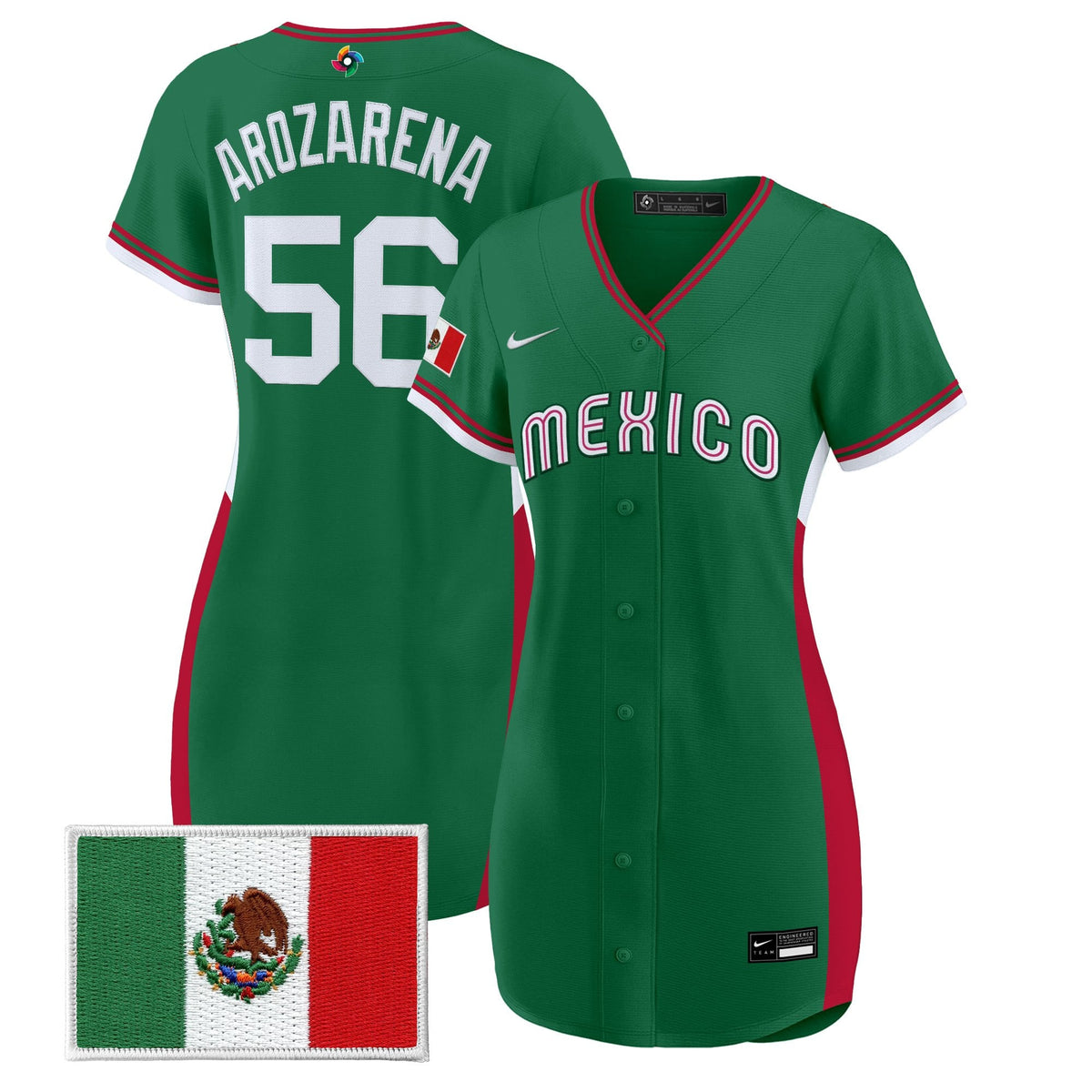 Women's Team Mexico World Baseball Classic Baseball Dress - All Stitched