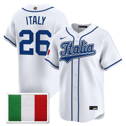 Team Italy 2026 World Baseball Classic Vapor Premier Jersey - Stitched
