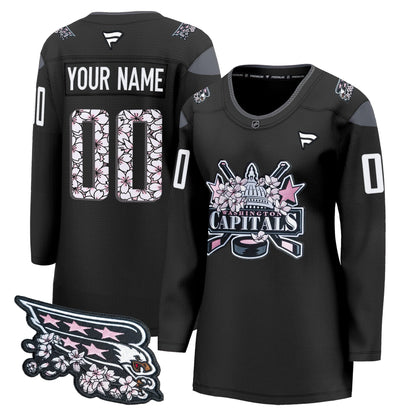 Washington Capitals 2026 Cherry Blossom Premium Custom Jersey - All Stitched