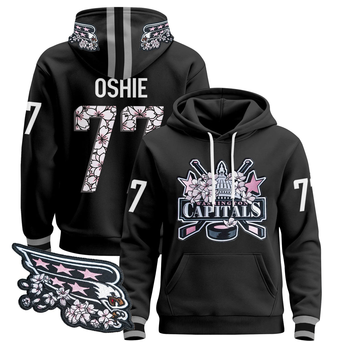 Washington Capitals 2026 Cherry Blossom Pullover Hoodie - All Stitched
