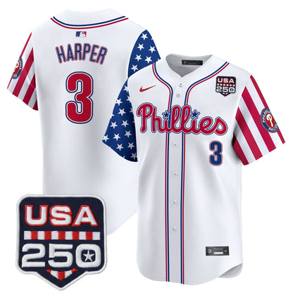 Men's Philadelphia Phillies America250 Edition Vapor Premier Limited Jersey - All Stitched