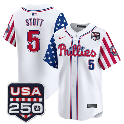 Men's Philadelphia Phillies America250 Edition Vapor Premier Limited Jersey - All Stitched