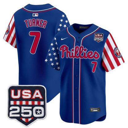 Men's Philadelphia Phillies America250 Edition Vapor Premier Limited Jersey - All Stitched