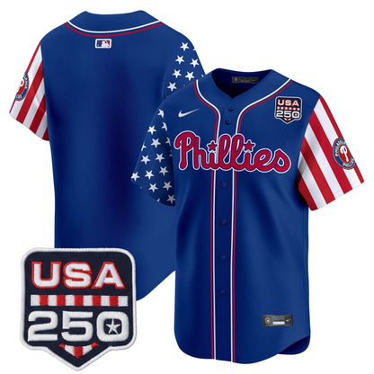 Men's Philadelphia Phillies America250 Edition Vapor Premier Limited Jersey - All Stitched