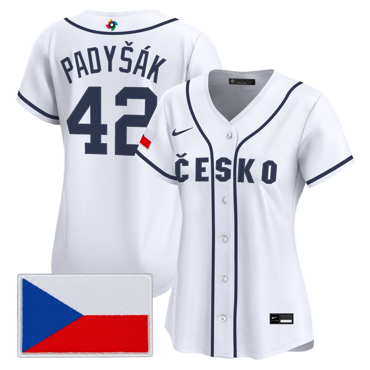 Women's Team Czechia 2026 World Baseball Classic Vapor Premier Jersey - All Stitched