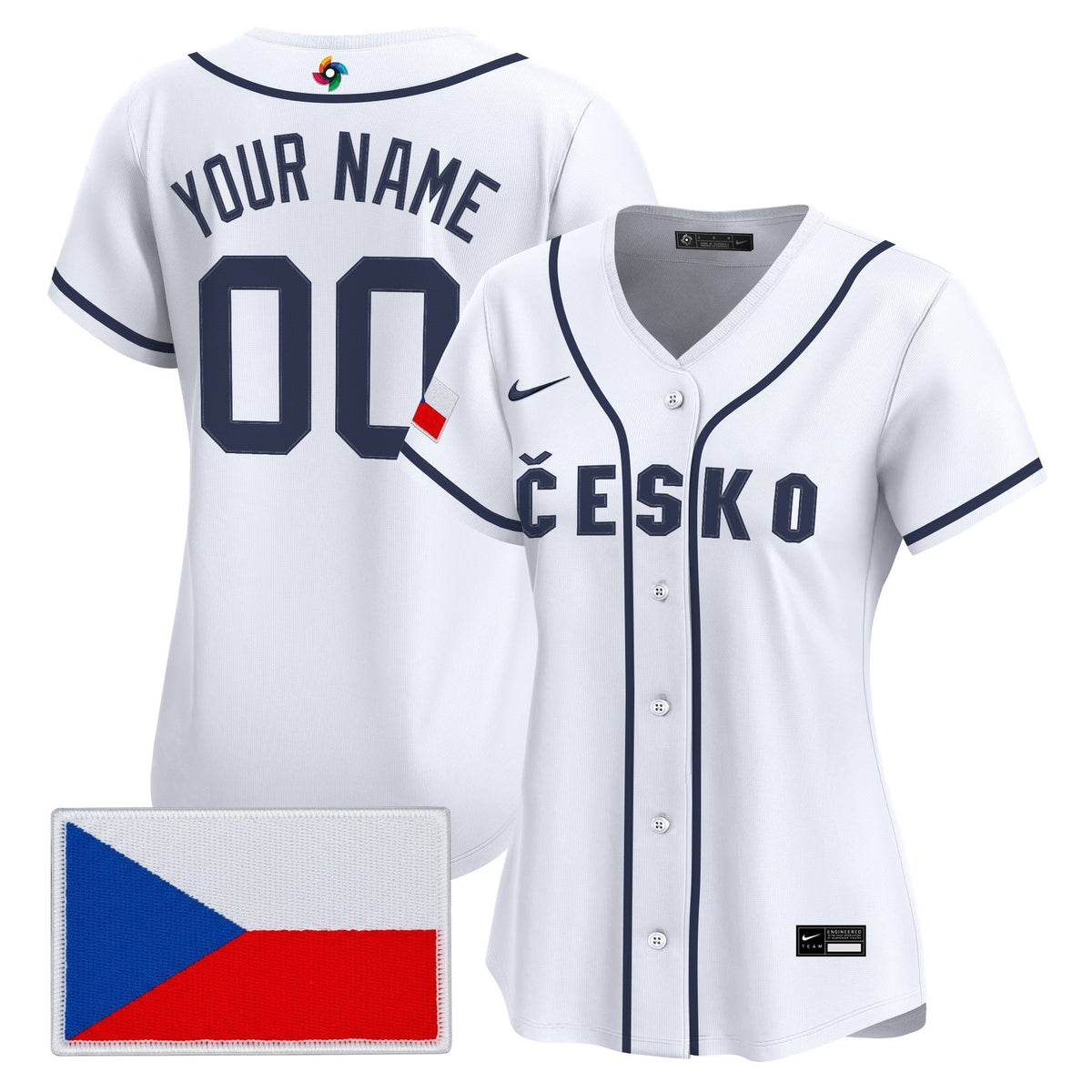 Team Czechia 2026 World Baseball Classic Vapor Premier Custom Jersey - All Stitched