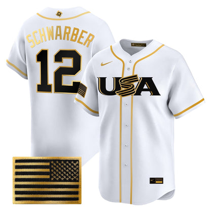 Men's Team USA World Baseball Classic Vapor Premier Jersey - 2026 Roster - All Stitched
