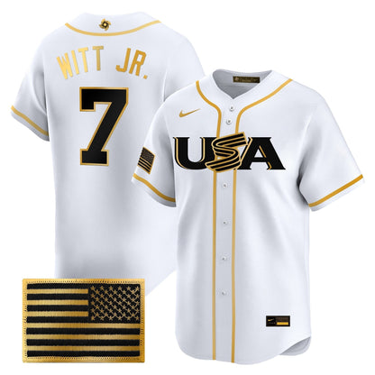 Men's Team USA World Baseball Classic Vapor Premier Jersey - 2026 Roster - All Stitched