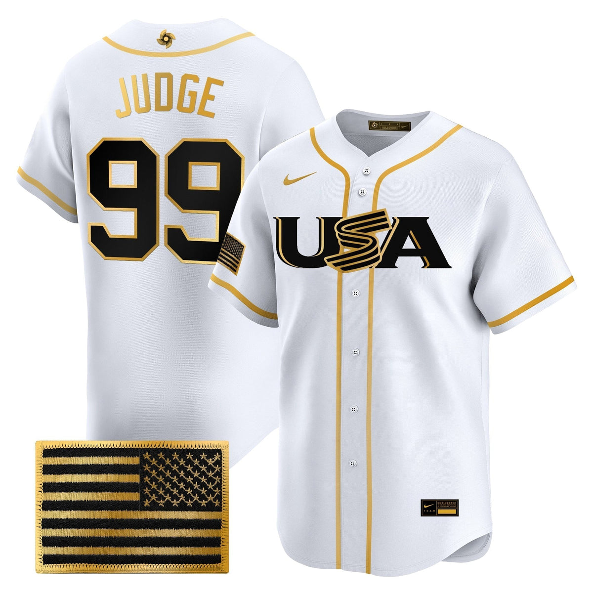 Men's Team USA World Baseball Classic Vapor Premier Jersey - 2026 Roster - All Stitched