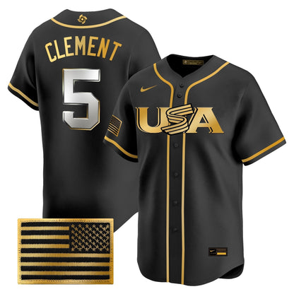 Men's Team USA World Baseball Classic Vapor Premier Jersey - 2026 Roster - All Stitched