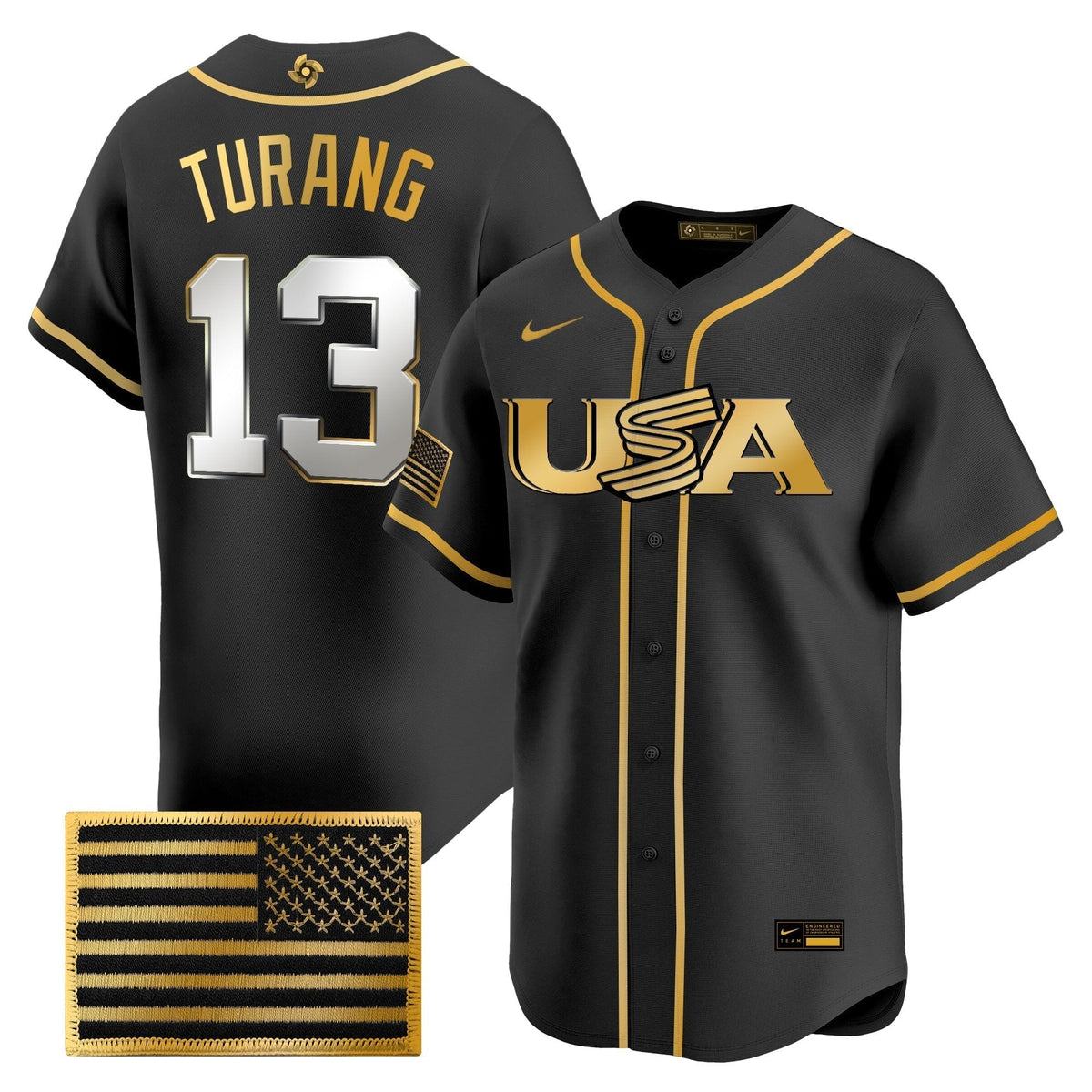 Men's Team USA World Baseball Classic Vapor Premier Jersey - 2026 Roster - All Stitched