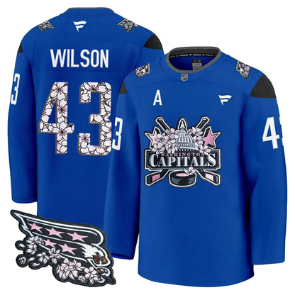 Men's Washington Capitals 2026 Cherry Blossom Premium Jersey - All Stitched