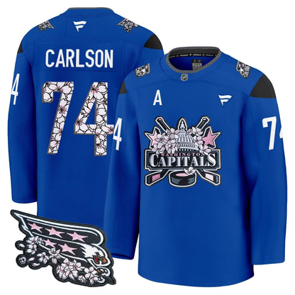 Men's Washington Capitals 2026 Cherry Blossom Premium Jersey - All Stitched