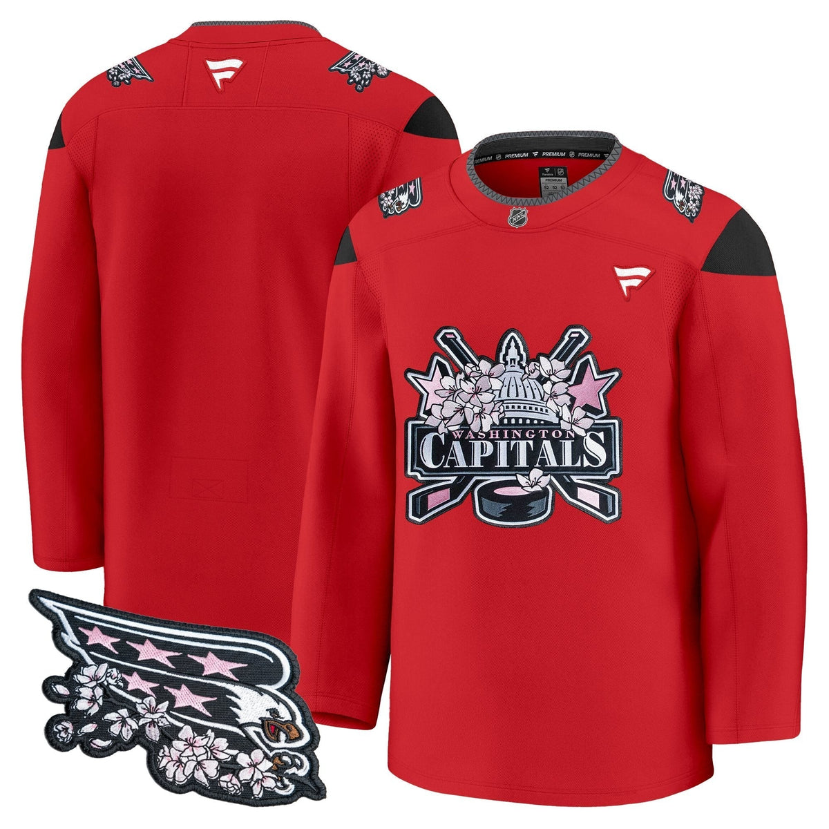 Men's Washington Capitals 2026 Cherry Blossom Premium Jersey - All Stitched