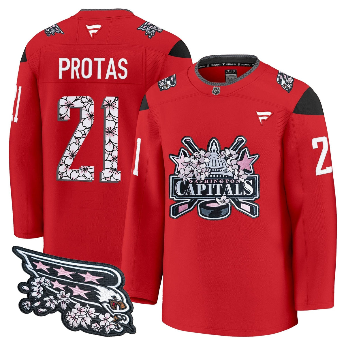 Men's Washington Capitals 2026 Cherry Blossom Premium Jersey - All Stitched