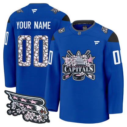 Washington Capitals 2026 Cherry Blossom Premium Custom Jersey - All Stitched