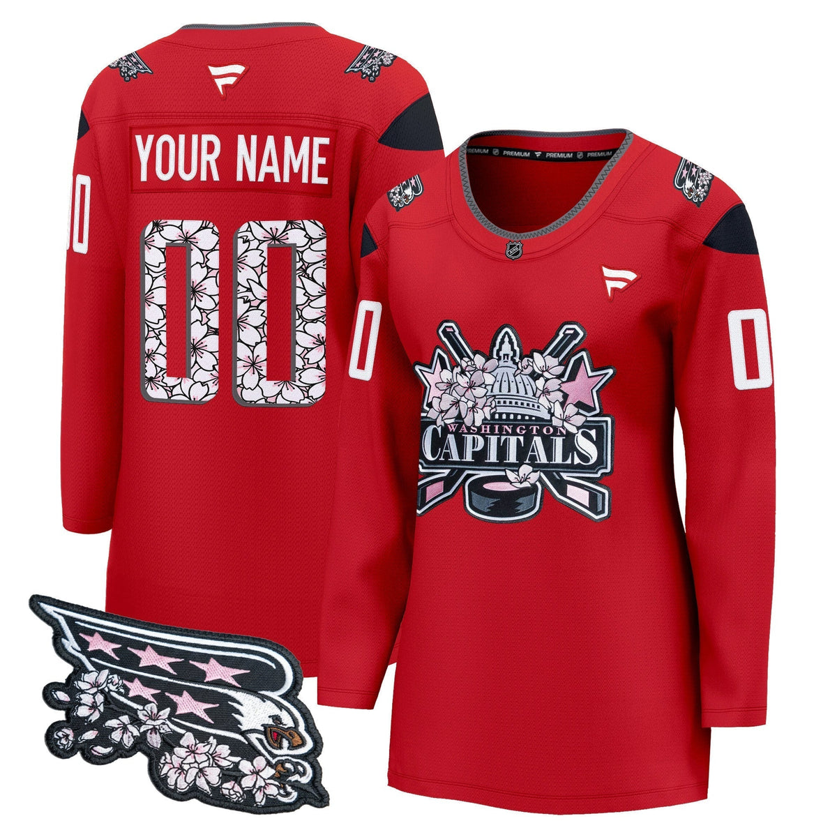 Washington Capitals 2026 Cherry Blossom Premium Custom Jersey - All Stitched