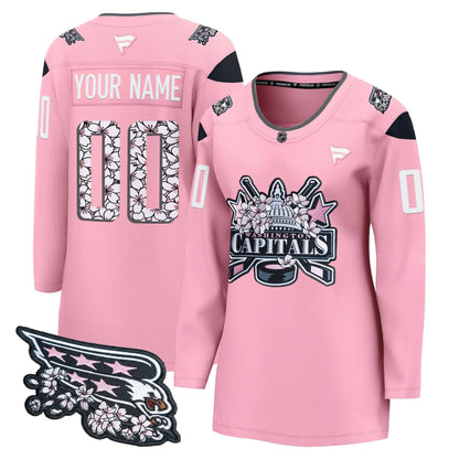 Washington Capitals 2026 Cherry Blossom Premium Custom Jersey - All Stitched