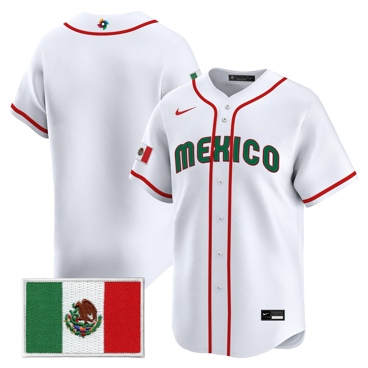 Men's Team Mexico World Baseball Classic Gold Vapor Premier Jersey - All Stitched