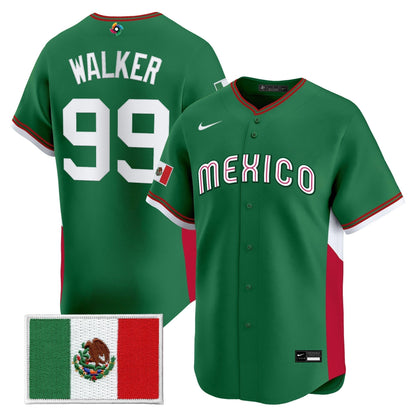 Men's Team Mexico World Baseball Classic Gold Vapor Premier Jersey - All Stitched