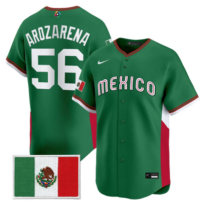Men's Team Mexico World Baseball Classic Gold Vapor Premier Jersey - All Stitched