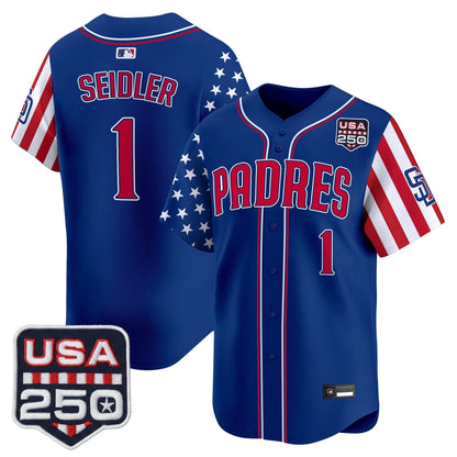 Men's San Diego Padres "America250 Edition" Vapor Premier Limited Jersey - All Stitched