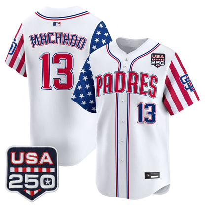 Men's San Diego Padres "America250 Edition" Vapor Premier Limited Jersey - All Stitched