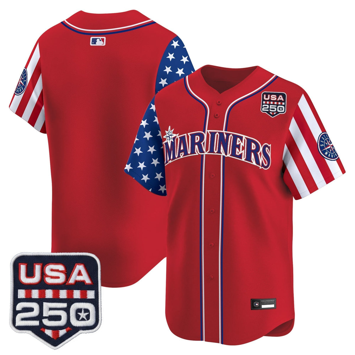 Men's Seattle Mariners "America250 Edition" Vapor Premier Limited Jersey - All Stitched